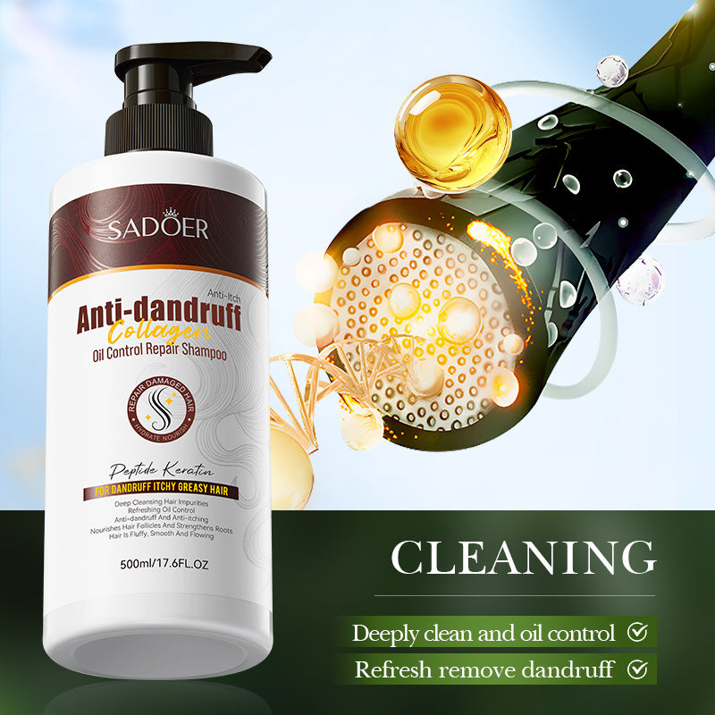 Collagen Anti-Dandruff Oil Control Shampoo SADOER Repair and Clean Shampoo Wholesale