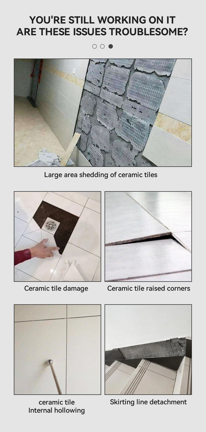 Tile Grout Sealant Marble Floor Wall Tile Repair Floor Edge Adhesive Injection Grout Liquid