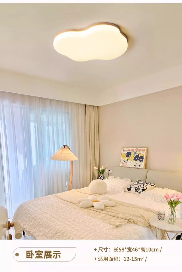 Bedroom Ceiling Lamp Modern Minimalist Irregular Cloud Study Lamp Nordic Art LED Master Bedroom Room Full Spectrum