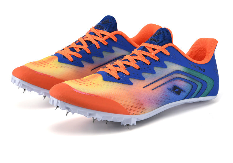 CICERO New Style Running Spikes Shoes for Teenagers Boys and Girls Students Large Spikes Professional Competition Physical Test Training Track and Field Shoes