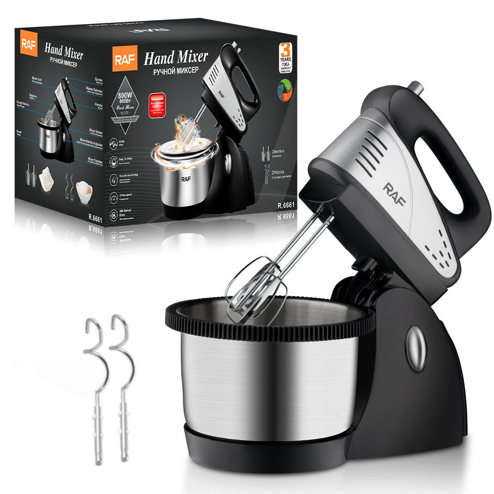 EU Standard High-Power Egg Beater Electric Household Desktop Fully Automatic Egg Mixer Milk Cap Stirrer Cream Whisk