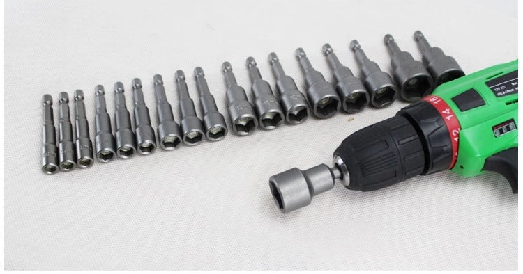 Strong Magnetic Socket Electric Drill Screwdriver Hex Socket Set Hex Socket Electric Drill Accessories