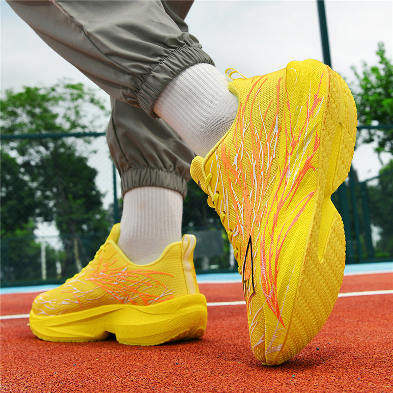 Zhi Jing5Generation pro Full-length Carbon Plate Casual Versatile Running Shoes for Teenagers Professional Lightweight Breathable Shock-absorbing Sports Shoes