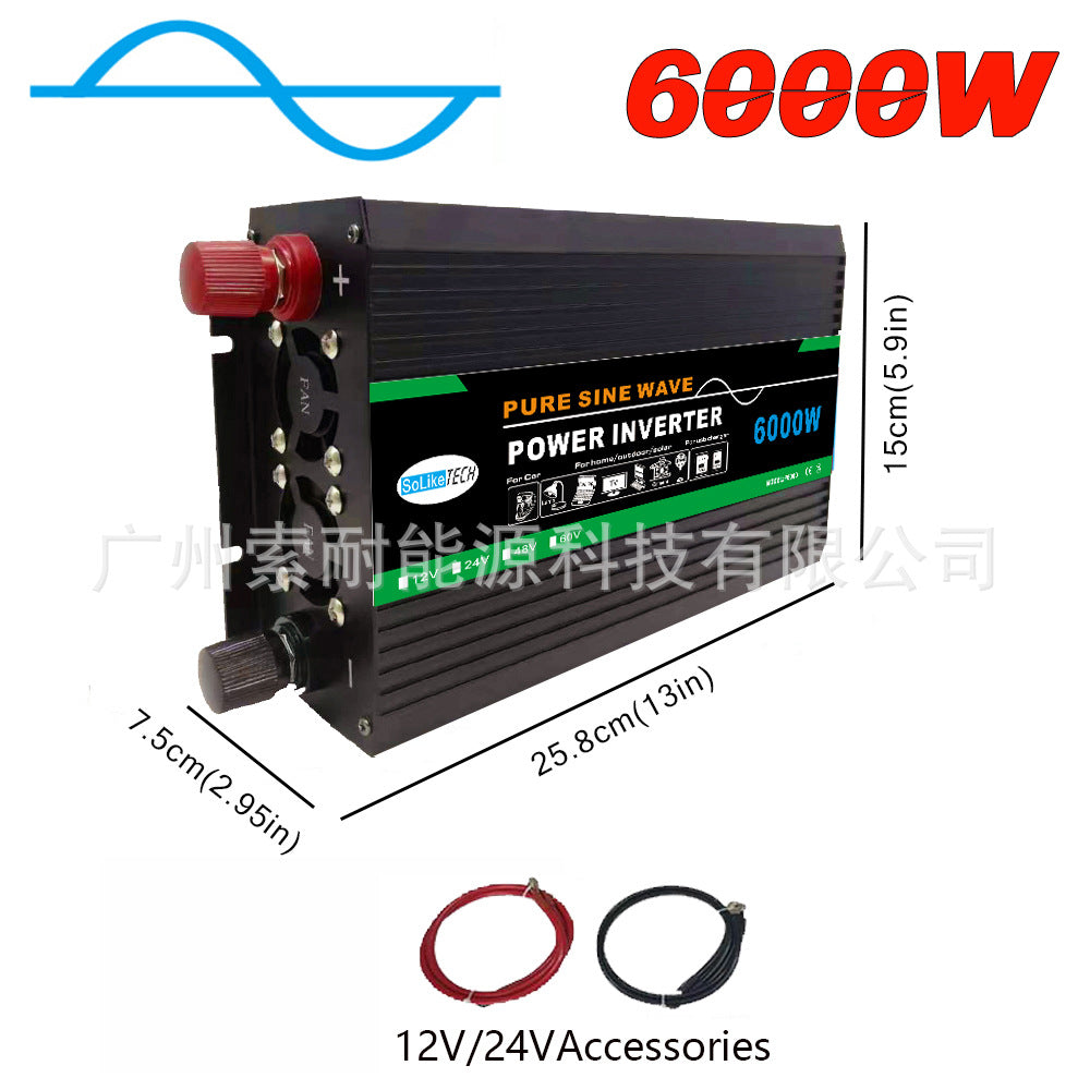 1000W Pure Sine Wave Inverter DC12V/24V Turn AC110V 120V Shopee AliExpress Export
