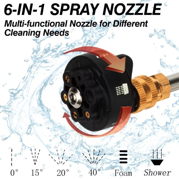 Car Wash Water Gun Household Electric Car Washer Rechargeable Car Wash Gun Watering Flowers Lithium Battery Wireless High Pressure Water Gun Factory Direct Sales