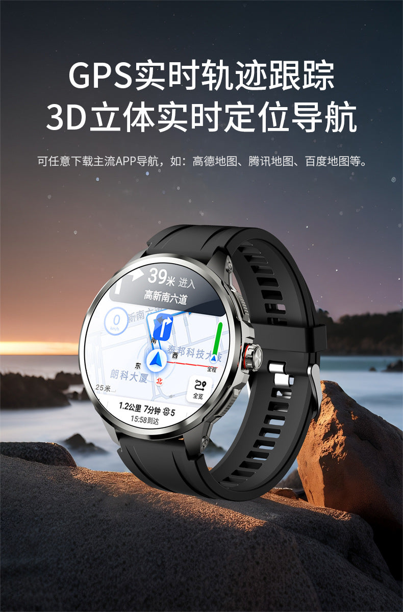H99Round Screen Card Slot Phone Watch 1.951-inch rotating camera for taking photos with heart rate and blood pressure dual system NFC