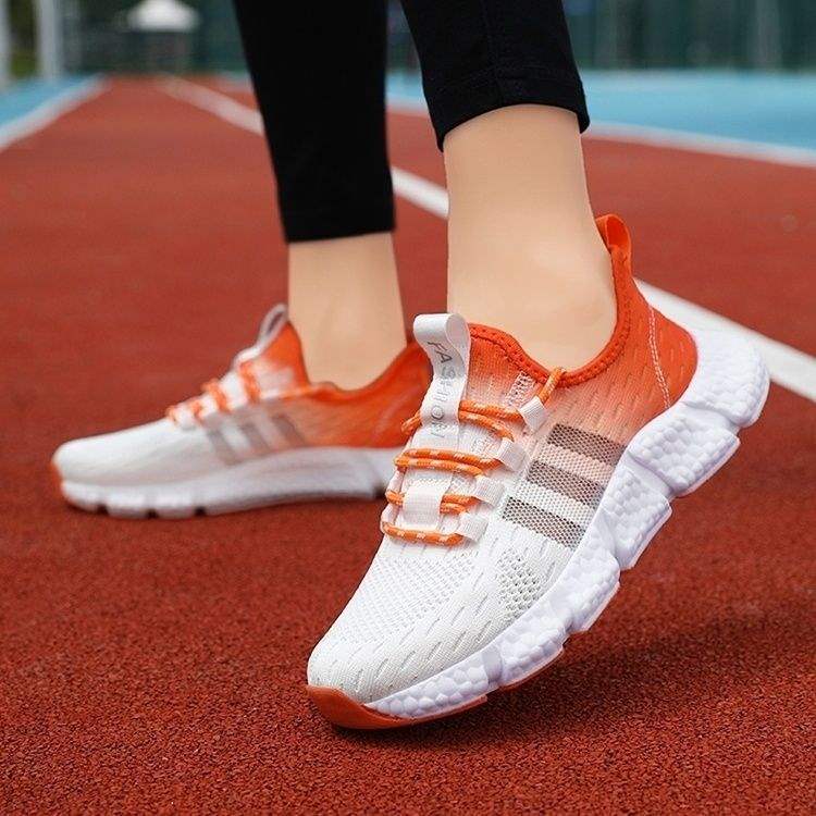 Rare Summer New Mesh Couple Men's Shoes Running Breathable Shock Absorption Popcorn Soft Sole Jogging Shoes