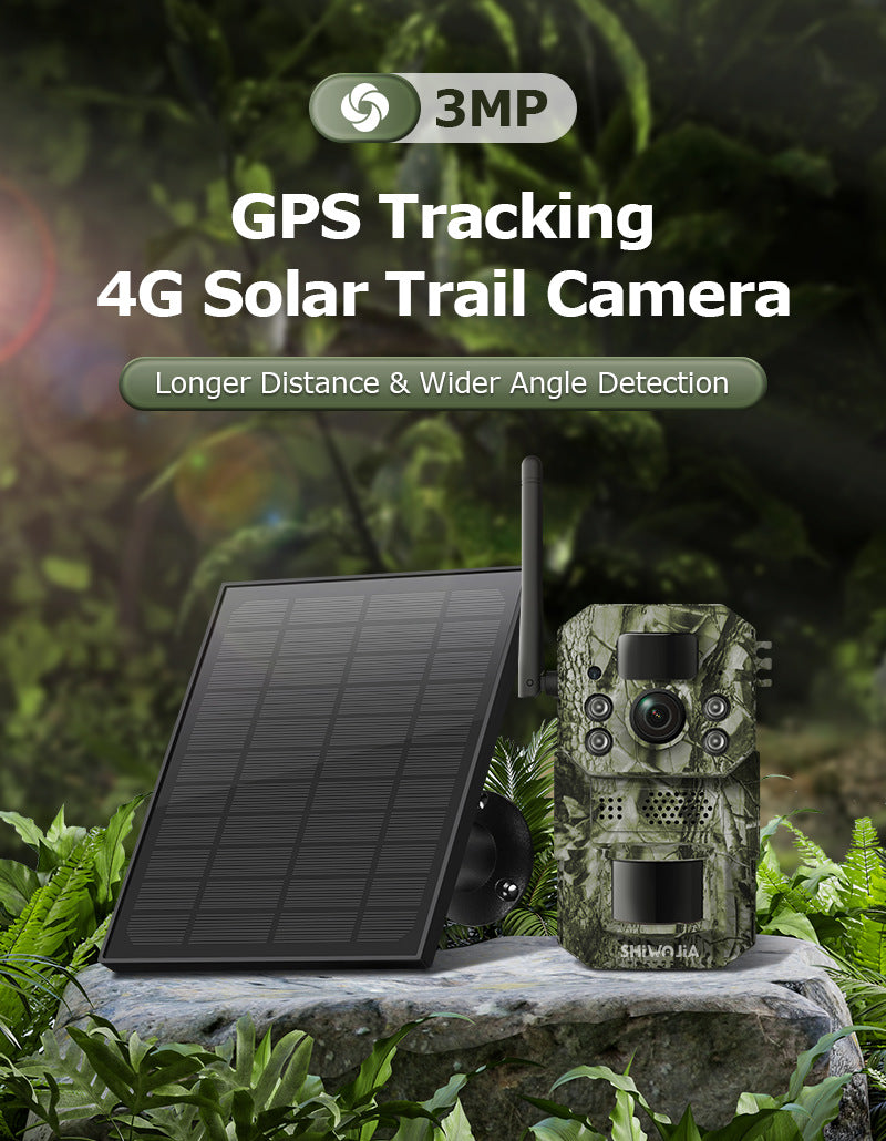 North and South America4G Solar Camera Black Light Full Color Night Vision Outdoor Forest AI Animal Recognition Machine