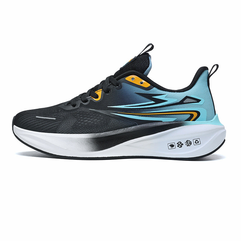 Summer New Fashion Trend Men's Casual Shoes High Elastic Cushioning Youth Running Shoes Jacquard Breathable Sports Shoes