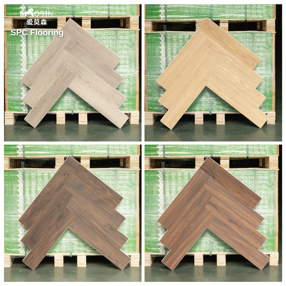 Spc 4.0mm Floor Wood Tiles Plastic Flooring