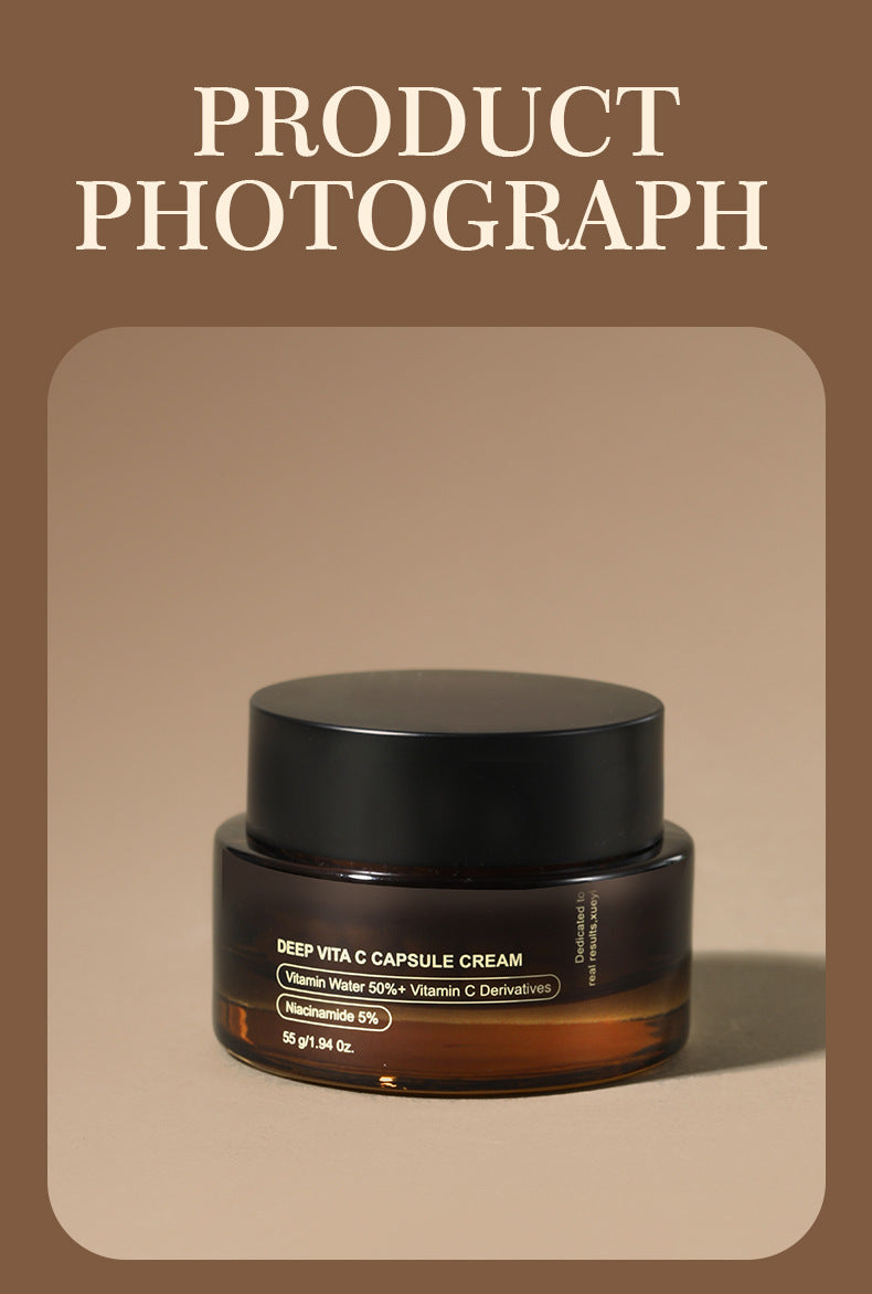 All VC Facial Capsule Cream Wrinkle Smoothing Anti-Wrinkle Essence Cream Hydrating Moisturizing Universal Face Cream