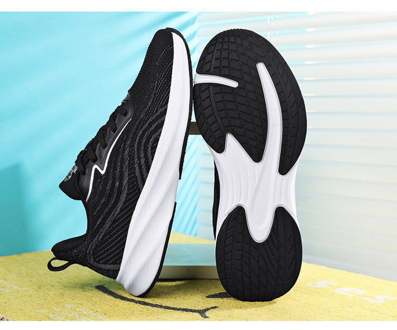 2024Chunxin Professional Running Shoes for Men and Women, Breathable Flyknit Mesh, Lightweight, Non-Slip, Student Physical Test Training Sports Shoes