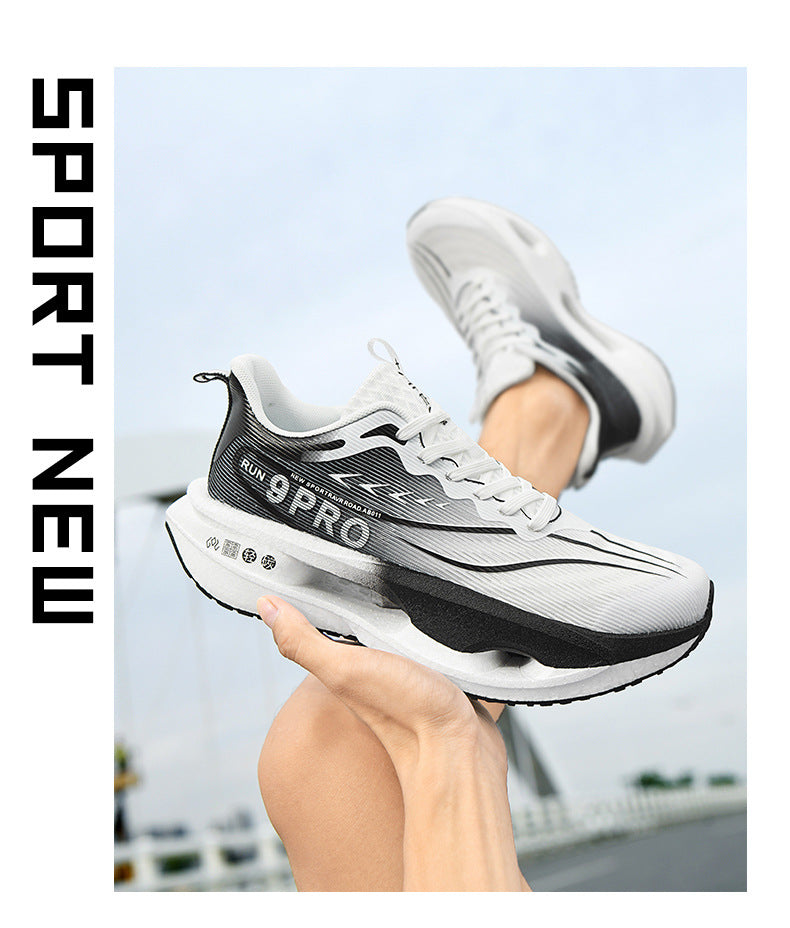 Summer Red Rabbit9PRO New Popcorn Carbon Plate Hollow Running Shoes Breathable Jacquard Comfortable Casual Sports Shoes