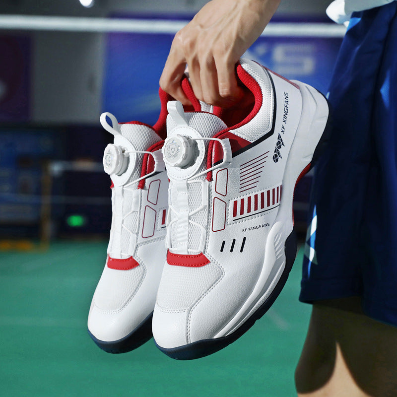 New Large Size Breathable Cushioning Anti-Slip Sneakers Table Tennis Shoes Low-Top Men's Professional Training Badminton Shoes