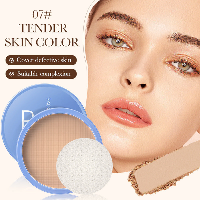 Full English Makeup SADOER Velvet Flawless Powder Brightening Skin Tone Lightweight Contour Concealer Cushion  Wholesale
