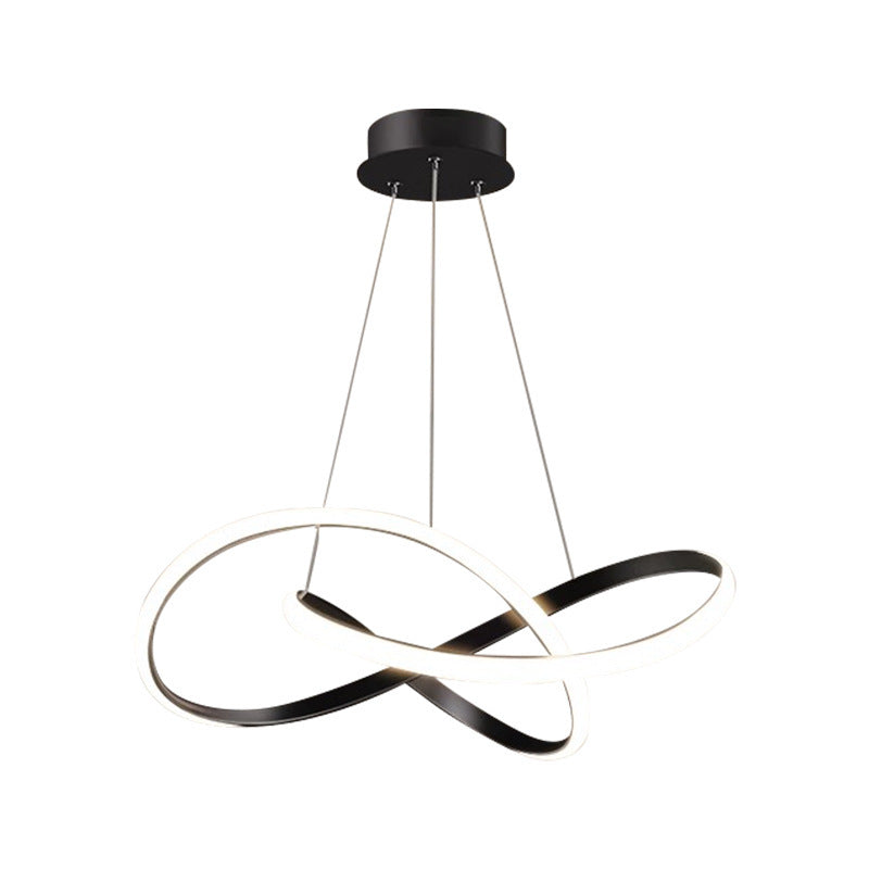 2025New led Ultra-thin Modern Minimalist Nordic Irregular Strip Dining Pendant Light Living Room Bedroom Light Full Spectrum Lighting Fixture