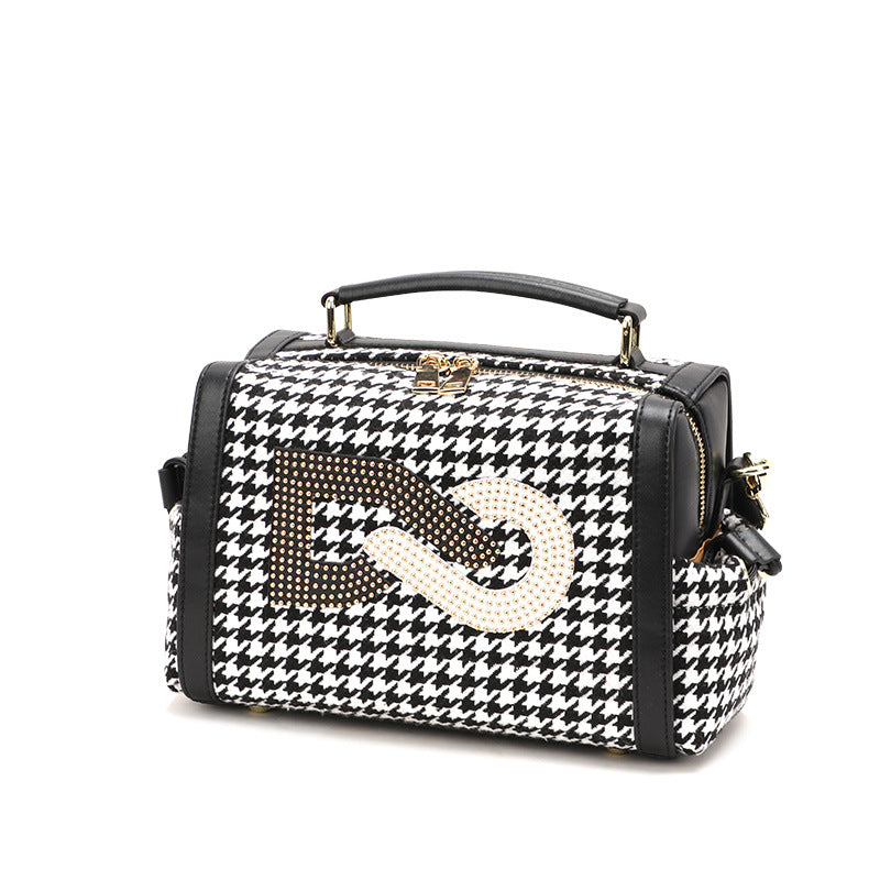 Korean Style Single Shoulder Women's Bag Wool Texture Versatile Handbag Trendy Personality Underarm Crossbody Women's Bag