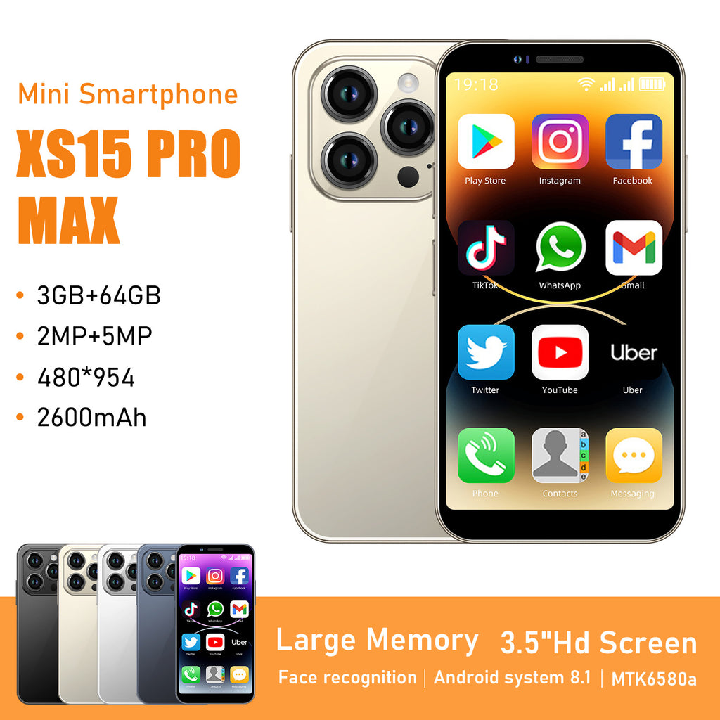 Hot-selling Exclusive for Mobile Phones XS15Smartphone Dual SIM Mini Smartphone Android4G Small Mobile Phone Wholesale