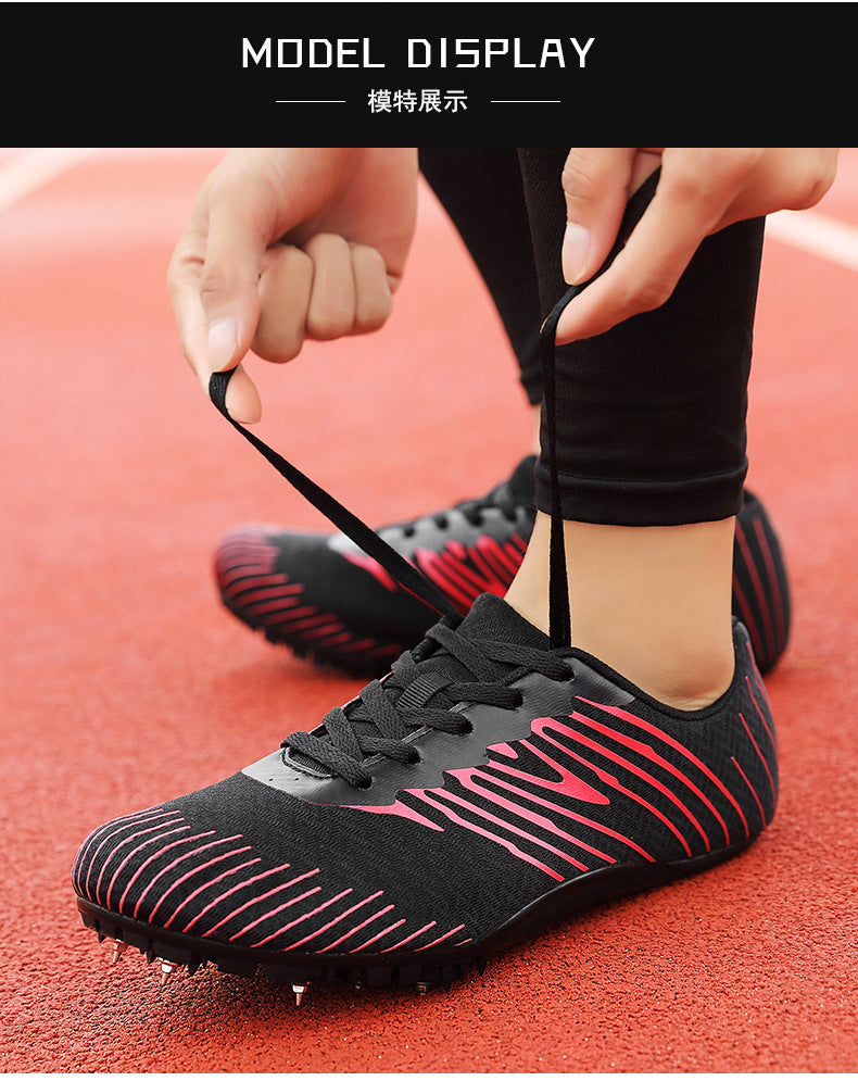 New Professional Track and Field Shoes for Men and Women, Students, Teenagers, Running, Standing Long Jump, Hurdles, High Jump, Spikes, Physical Education Shoes