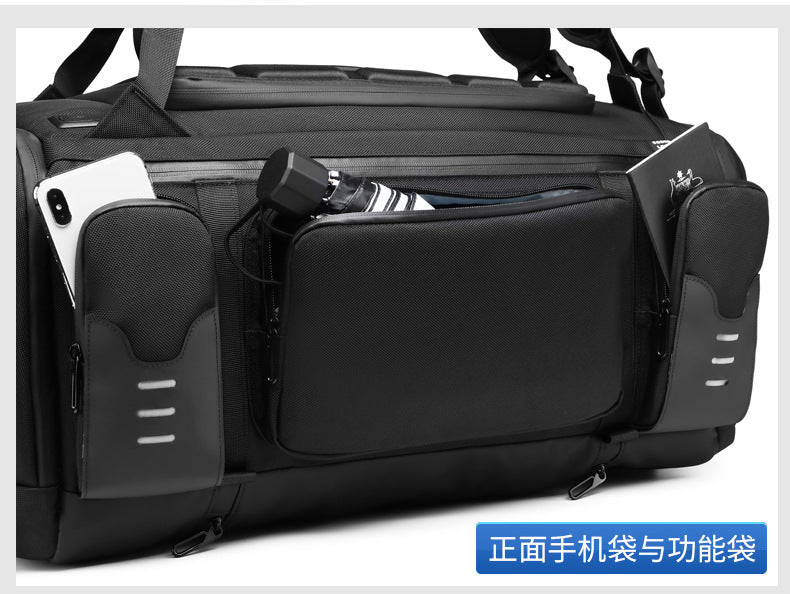 OZUKO Backpack Men's Water-Repellent Large Capacity Multi-Compartment Travel Laptop Bag Outdoor Sports Bag