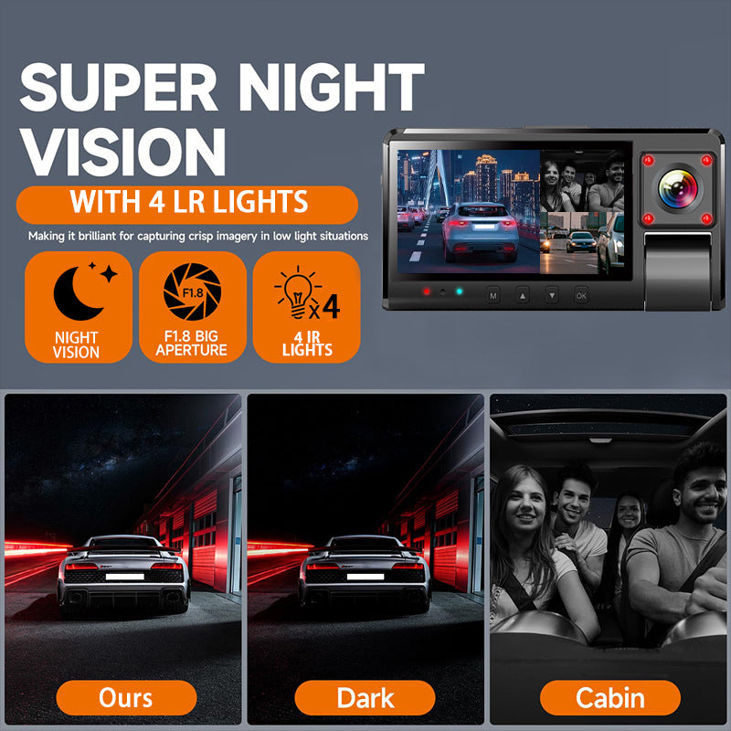 Sanlu Driving Recorder New Model3Touchscreen WIFI Vehicle-Mounted Surveillance Night Vision1080P Hd Camera