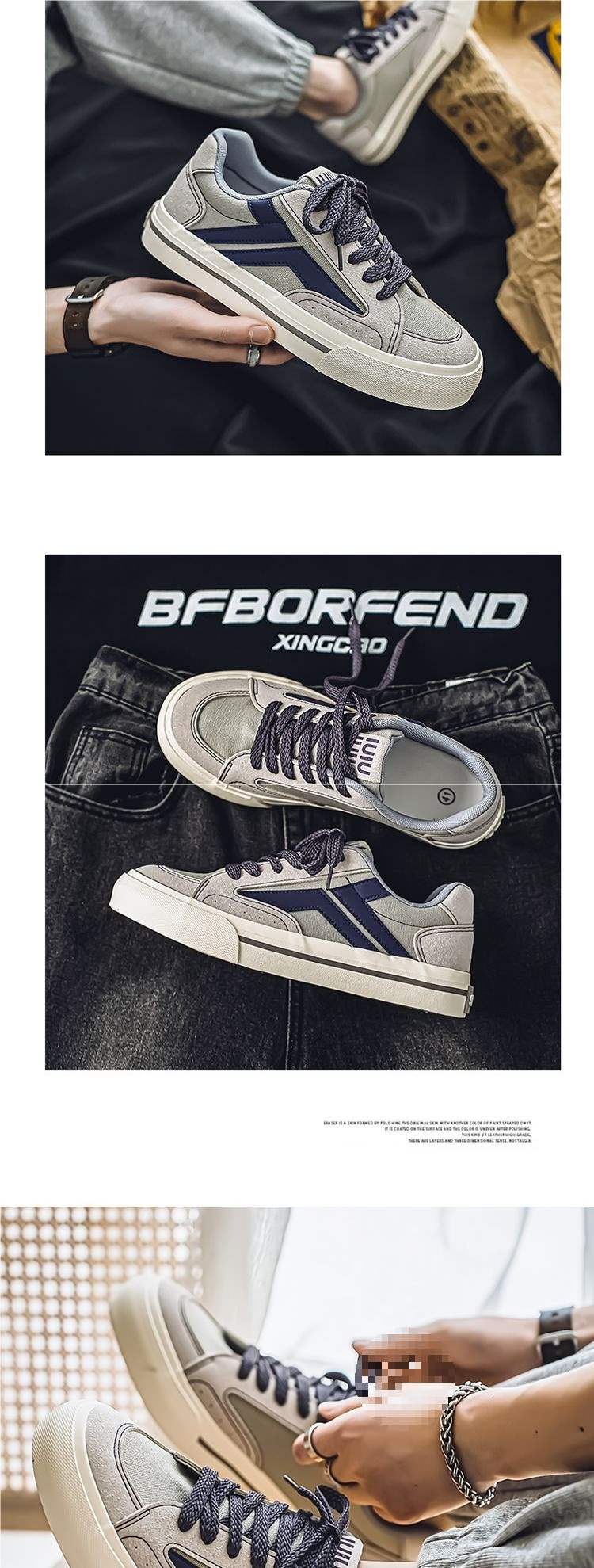 Canvas Shoes for Men, Autumn Trendy Versatile Casual Sneakers, Niche Design Student Sports Thick-Soled Height-Increasing Black Cloth Shoes