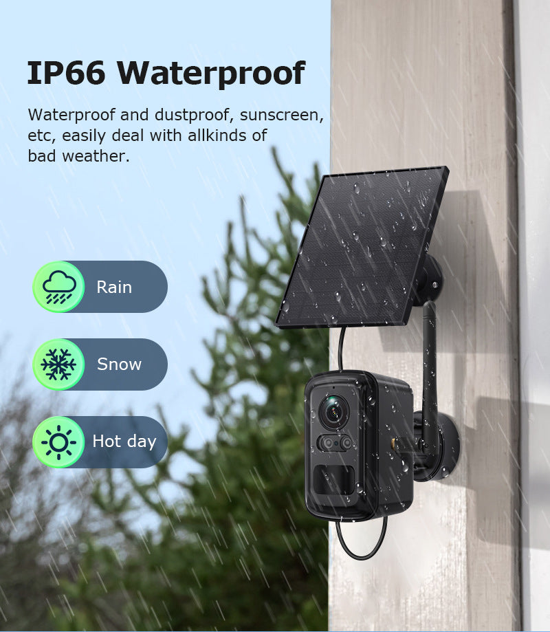 Solar Energy WiFi Relay Monitoring Set Outdoor Camera Full Color Night Vision Remote Mobile Phone Monitoring Special