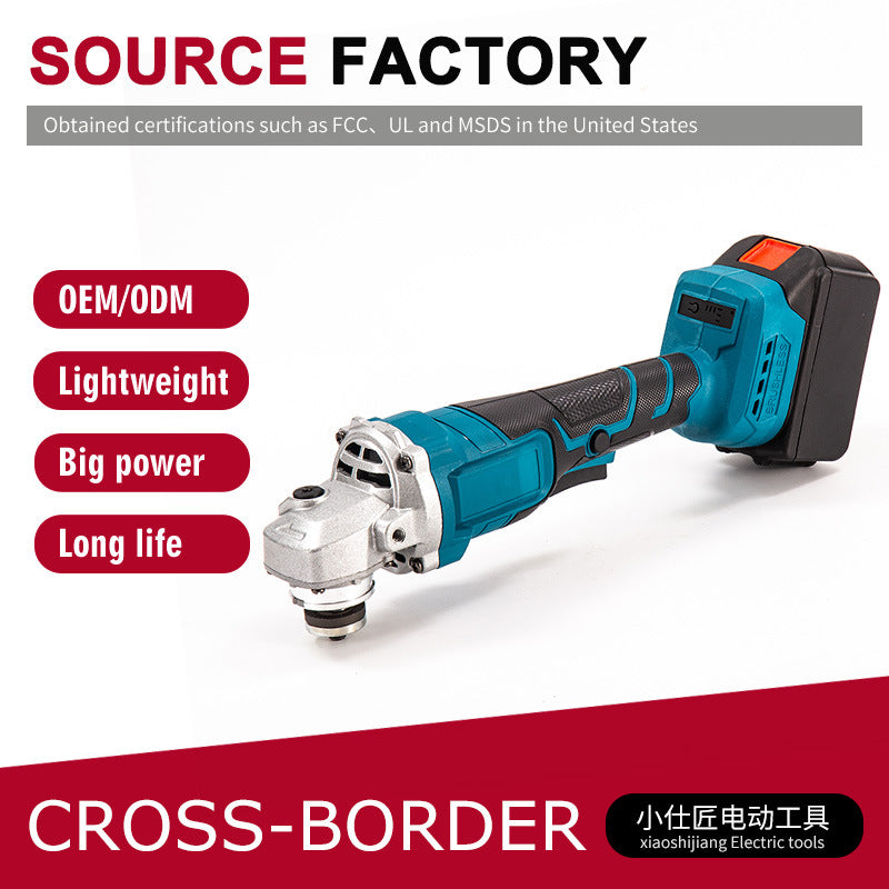 Rechargeable Multifunctional Lithium Battery Angle Grinder Cordless Polishing Grinding Household Brushless High Power Cutting Machine