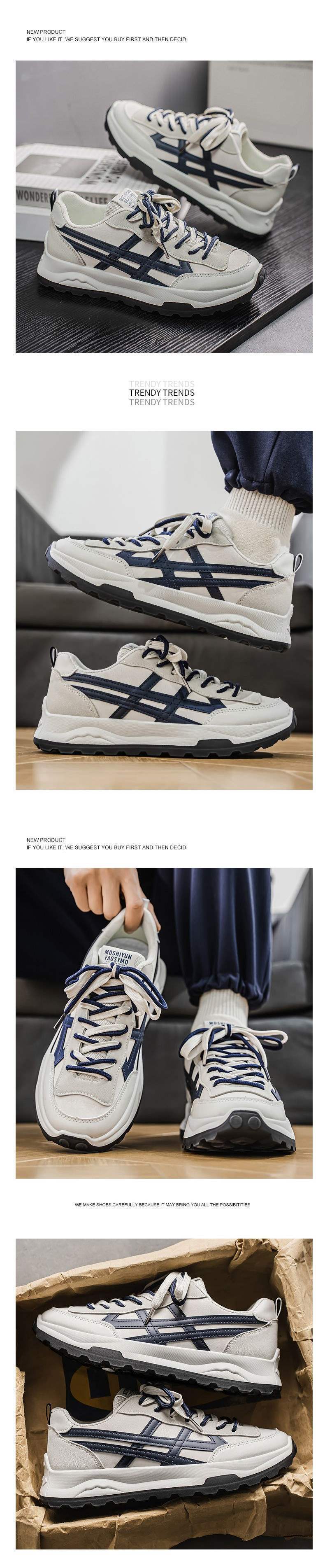 Spring men's shoes2025New Dad Shoes for Men, Youth Casual Running Thick-Soled Sports Trendy Shoes, Sneakers