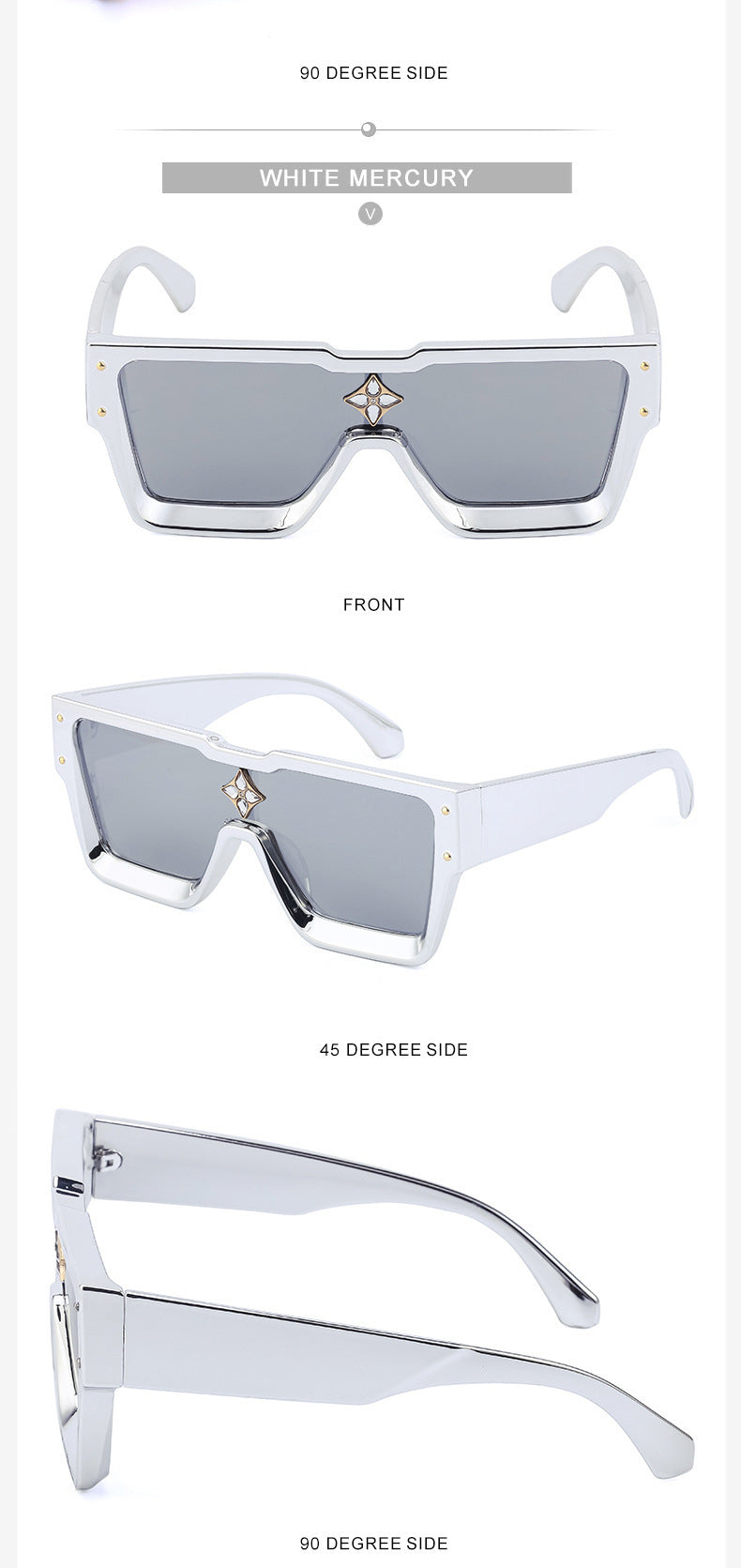 2025European and American 0k Rich Women Large Frame Sunglasses New One-piece Internet Celebrity Sunglasses for Women Trendy sunglasses