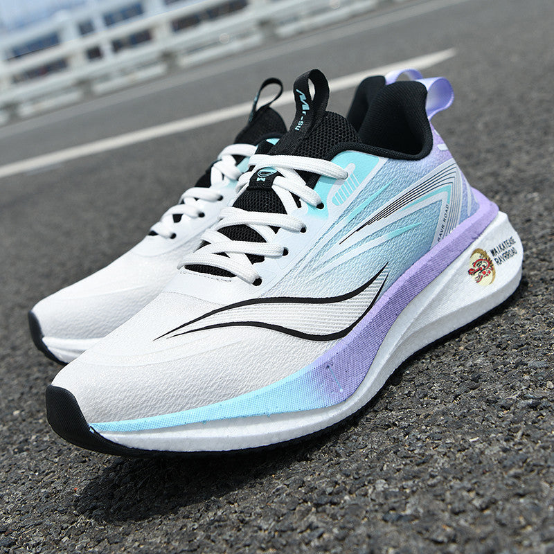 Summer Casual Men's Shoes Mesh Breathable Popcorn High Elastic Sports Shoes Men and Women Couple Shoes Sports Student Running Shoes