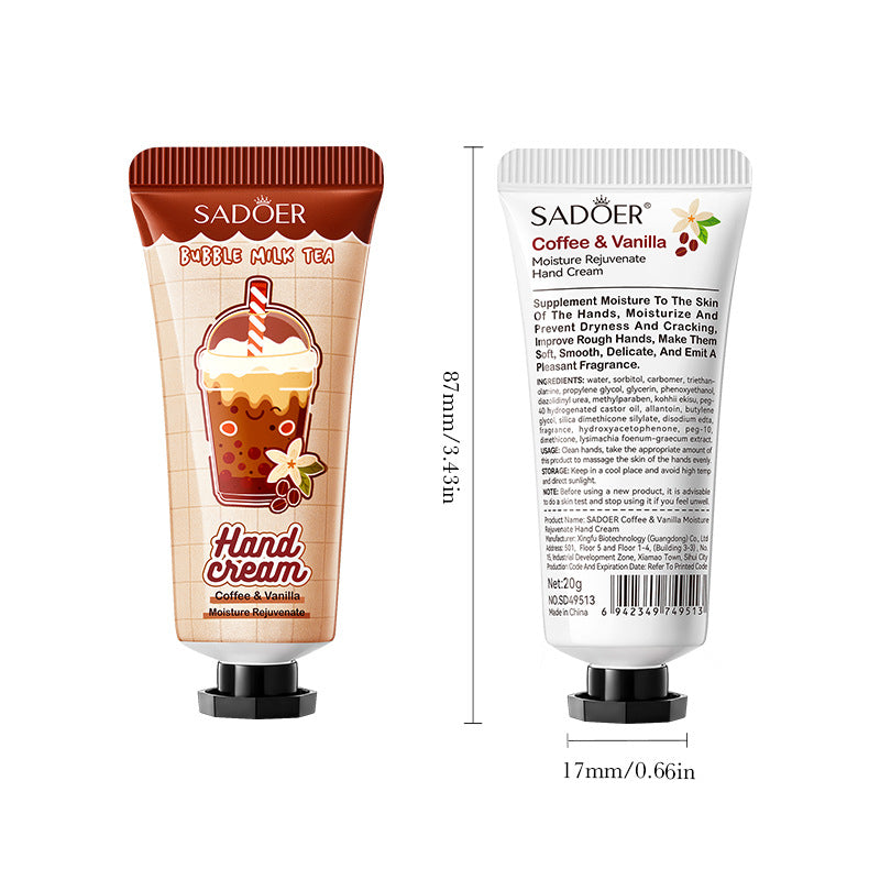 Full English Coffee Vanilla Hand Cream SADOER Autumn and winter anti-chapped skin rejuvenating hand cream  wholesale