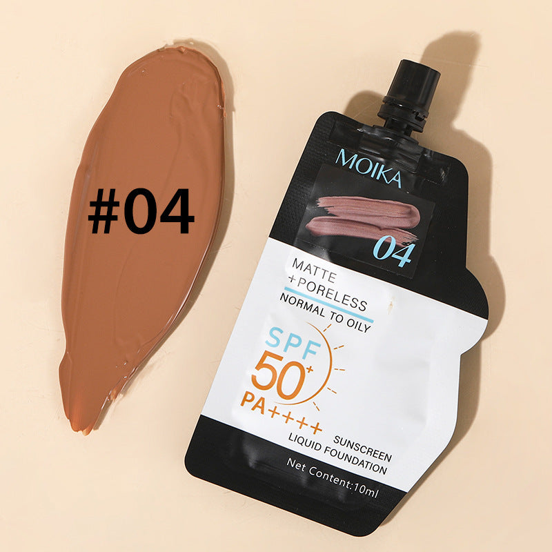 Full Moisture Sunscreen Foundation Oil Control Non-Cakey Concealer Primer for Dry Skin Non-Caking