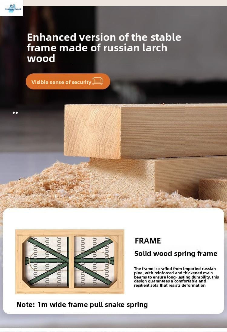 Living Room Bedroom Large and Small Apartment Cream Style Cat-Proof Cloud Feel Velvet Technology Fabric Sailboat Fabric Sofa Simple Style