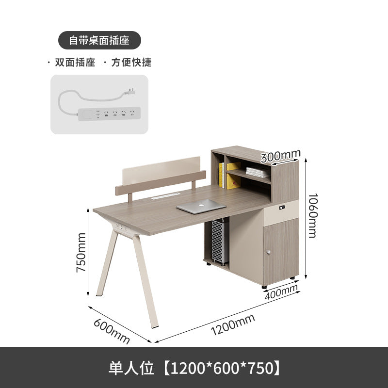 Staff Desk Office Desk and Chair Set Simple Modern Office Partition Computer Desk Employee Desk Six-Person Booth