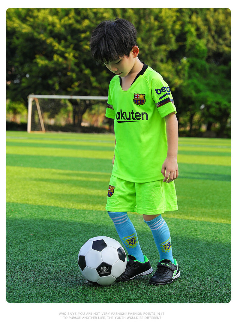 New football shoes for men and women with Velcro for children TF Broken Nail Style Youth Student Grassland Flat Training Shoes