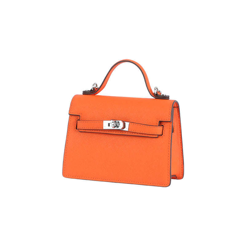 Palm Print Versatile Kelly Bag2024New versatile cute compact MINI Single Shoulder Crossbody Small Square Bag for Women