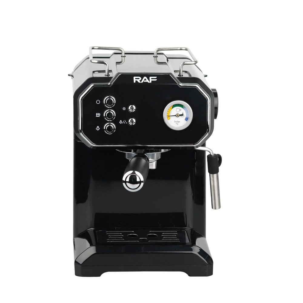 European Standard  Italian Coffee Machine for Home Use, Small Semi-Automatic High-Pressure Steam Milk Frother for Office R104