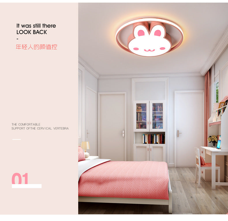Children's Lamp Eye Protection Cartoon led Ceiling Lamp Boys Girls Kindergarten Lamp Iron Art Room Bedroom Lamp Wholesale