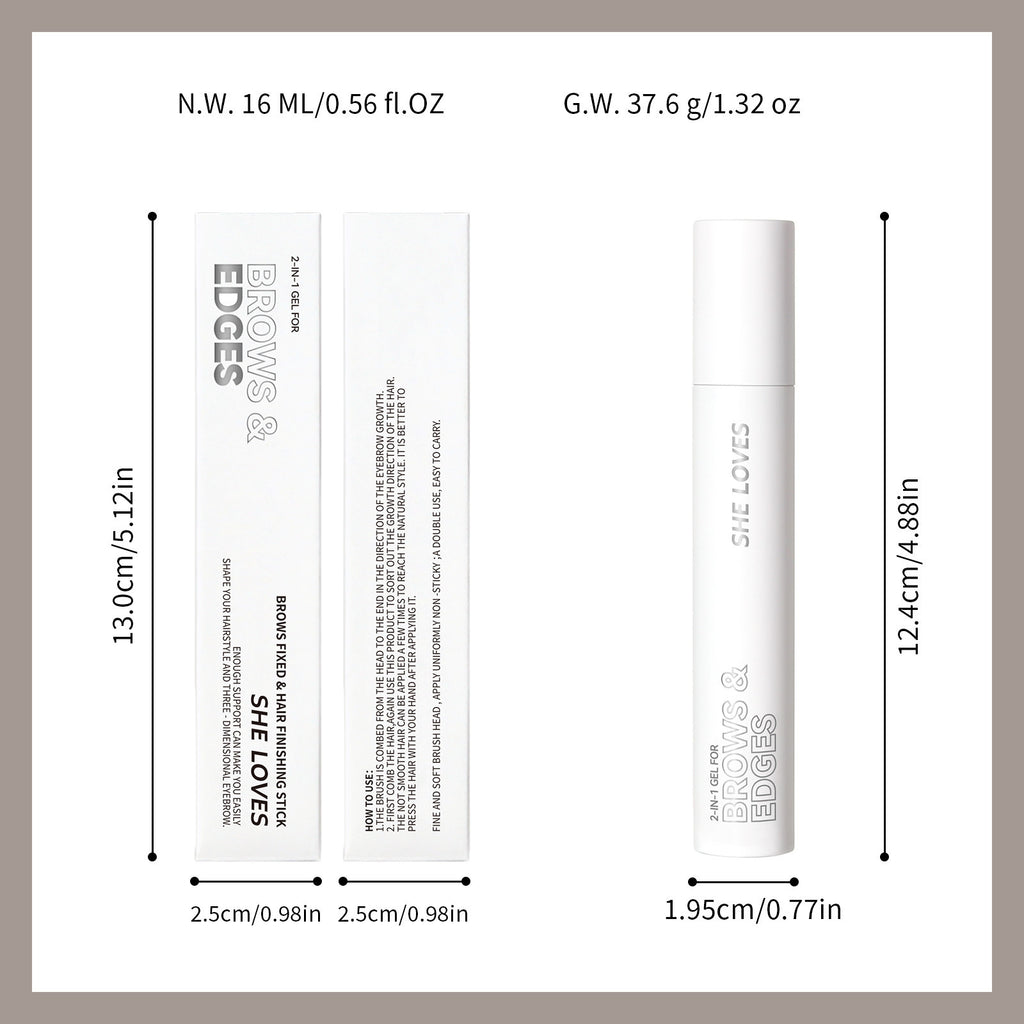 Eyebrow Hair Styling Stick brows & hair styling Silicone-free Alcohol Quick-Dry Long-Lasting Setting