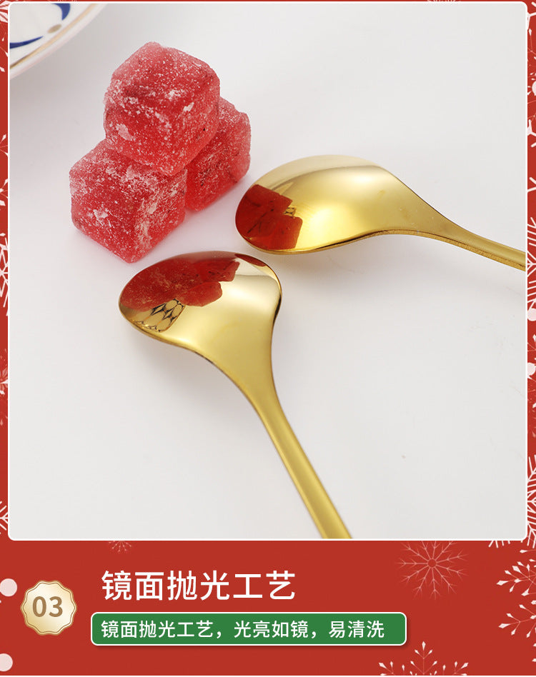 Pendant Jewelry Small Spoon DIY Coffee Children's Dessert Stirring Stick Ice Cream Popsicle Christmas Gift Tableware Spoon