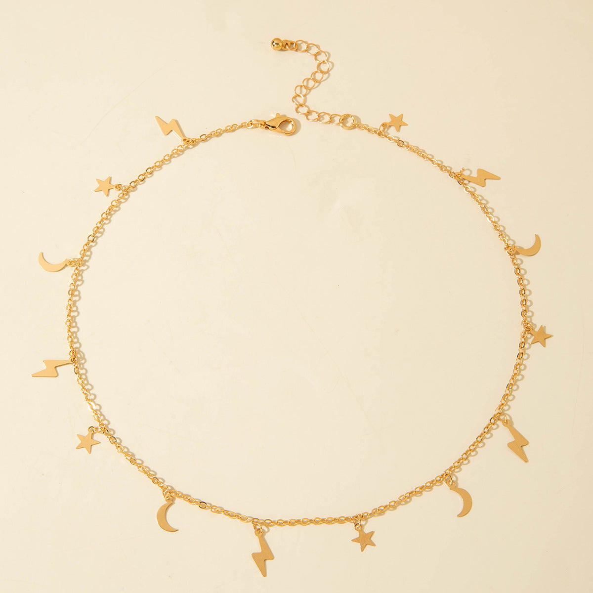 Geometric Star Tassel Chain Necklace Versatile Metal Style Sexy Multi-layer Stacking Y Type Necklace