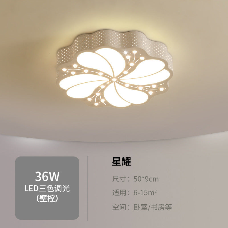 Bedroom Lamp Round Light Fixture LED Living Room Home Ceiling Light Fixture Simple Modern Cozy Romantic Creative Room Lamp