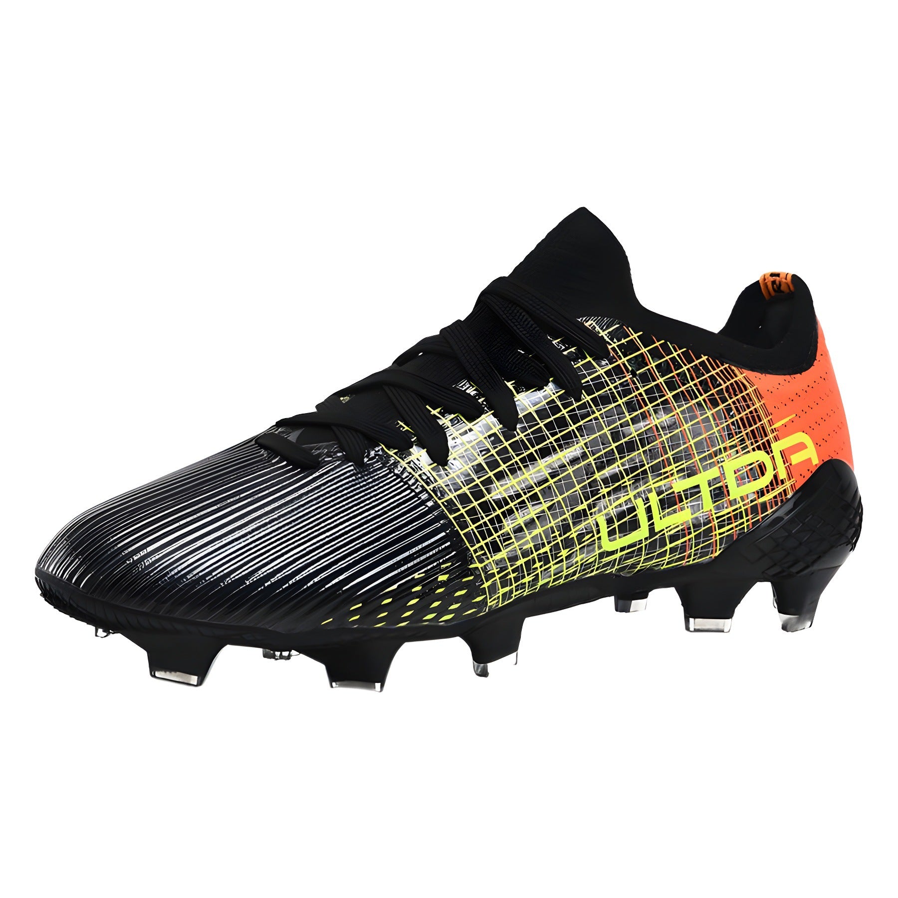 C Luo Professional High-Top Soccer Shoes Male AG Long Spike Youth Student Campus Competition Training Sneakers