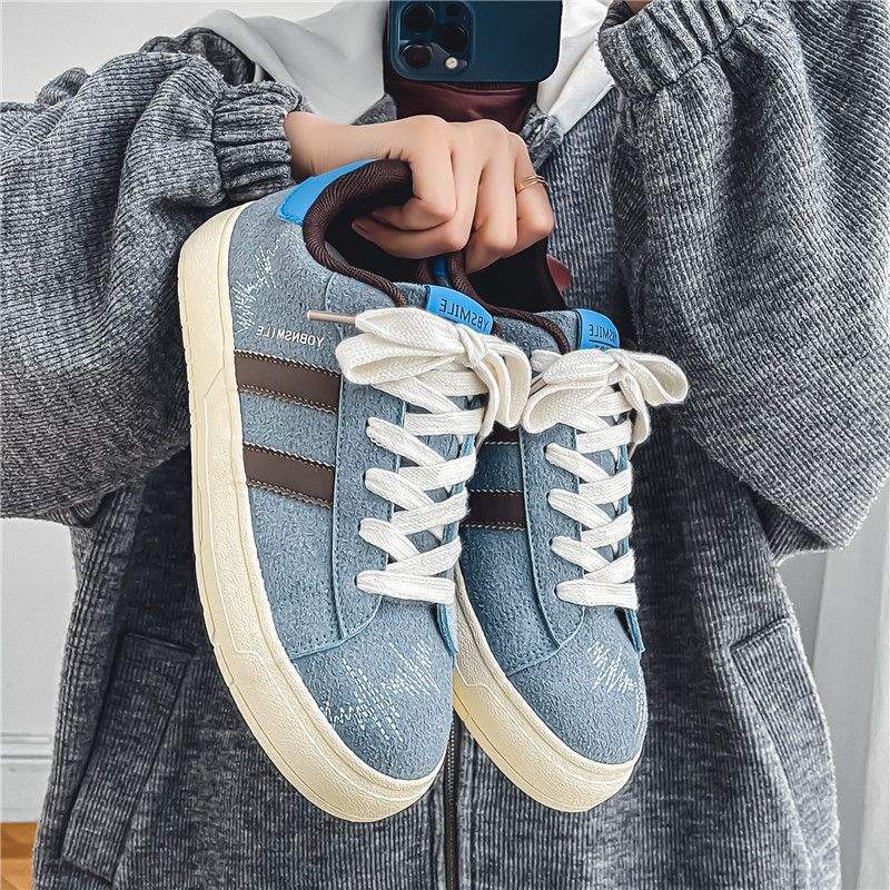 Men's Trendy Shoes2025New American Retro Niche Casual Sneakers ins Internet Celebrity Versatile White Sneakers