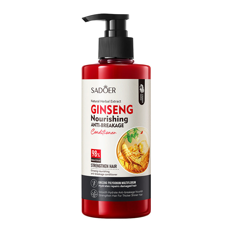 Ginseng and Polygonum Multiflorum Nourishing Hair Conditioner SADOER Anti-breakage Volumizing Conditioner Cross-Border Wholesale