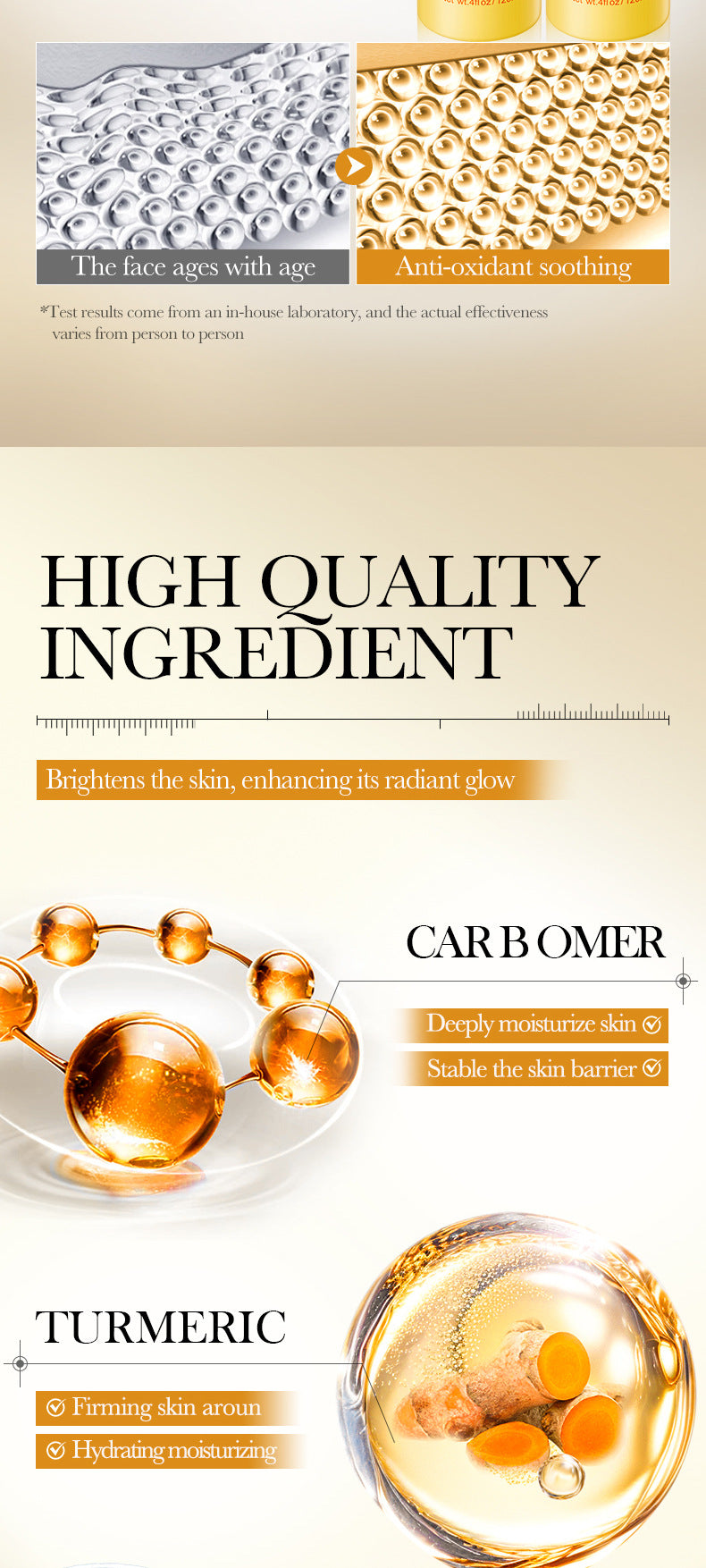 Turmeric Antioxidant Toner BIOAOUA Hydrating Moisturizing Water Cross-Border Wholesale