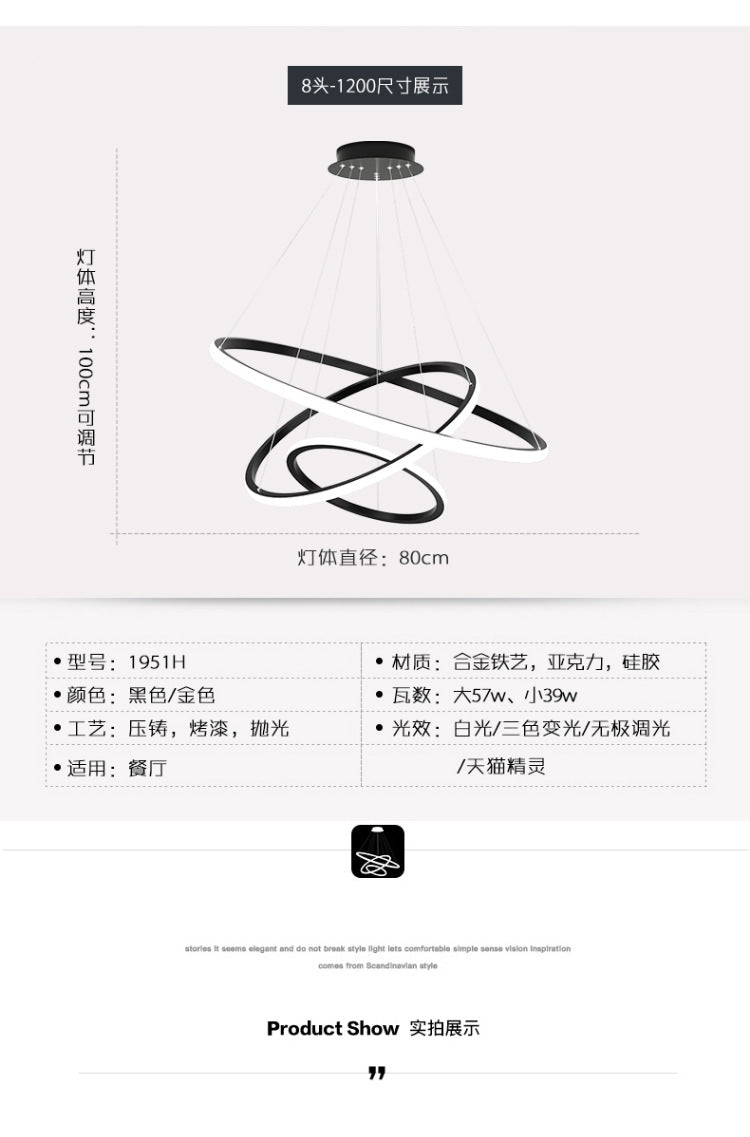 Dining Room Chandelier Nordic Modern Minimalist Dining Room Elegant and Luxurious led Chandelier Home Bedroom Living Room Chandelier