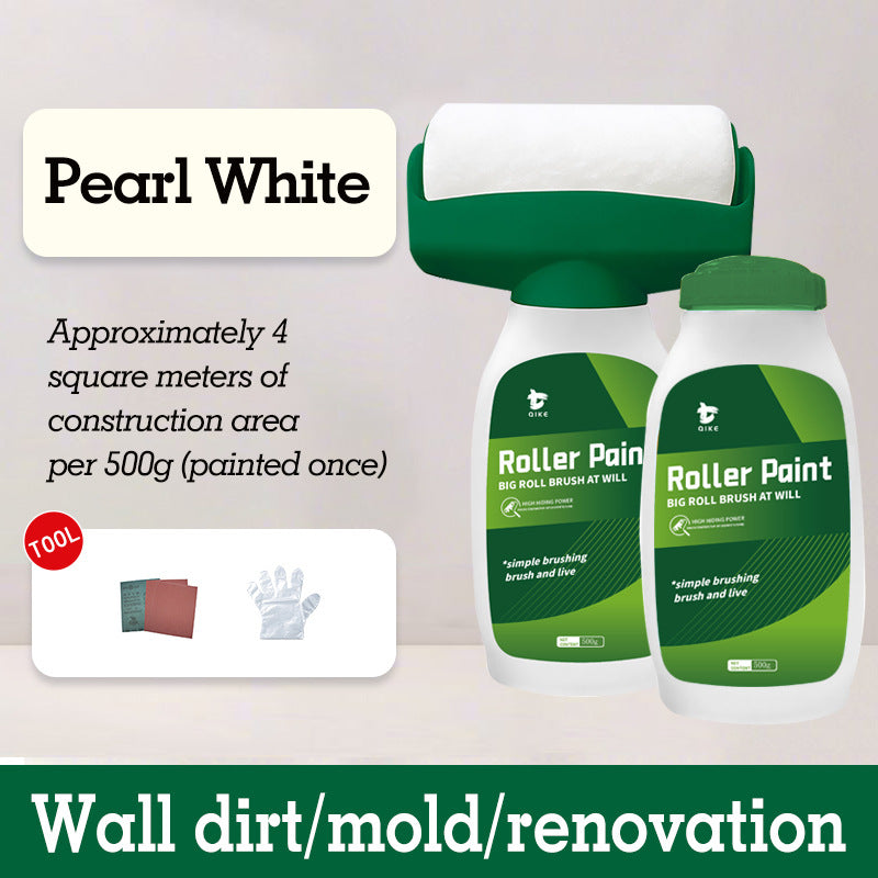 Seven Major Subjects Large Roller Paint Indoor Graffiti Stain Covering Roller Paint Wall Renovation Repair Latex Paint White Coating