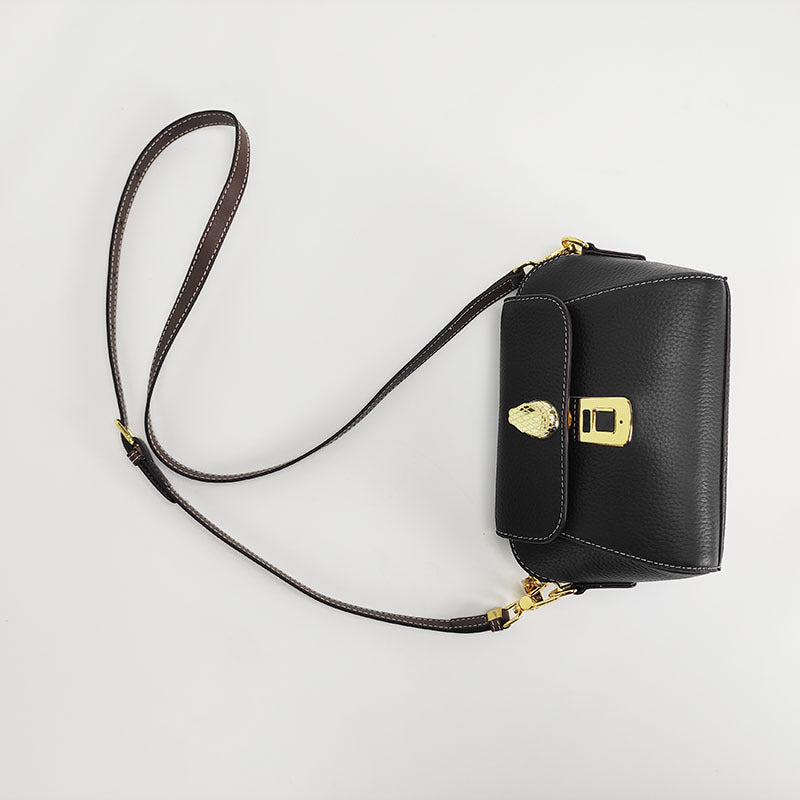 2025New Anti-theft Privacy High-end Fingerprint Lock Women's Bag Summer Fashion Genuine Leather Exquisite Crossbody Small Bag